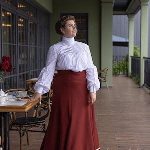 Edwardian Wool Skirt Set: 1910s Vintage Style Petticoat Set Skirt and Petticoat &quot;Madam Walker &quot; and &quot;Buttercup&quot; in Edwardian style