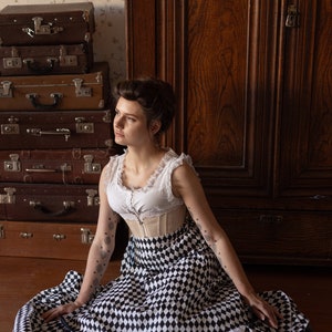 Petticoat Harlequin in Edwardian Victorian style zdjęcie 6