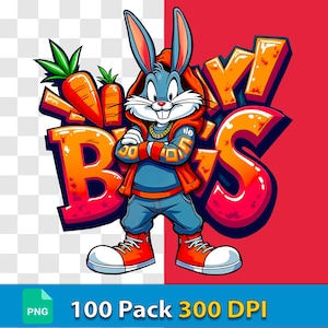 Cartoon Character T-Shirt Design Bundle – Digital Download PNG – 300 DPI High-Resolution Printable Art