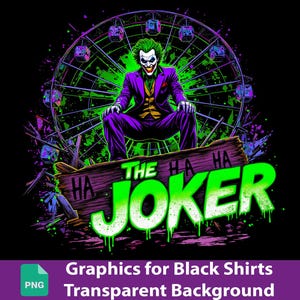 Pacchetto di 40+ Design per T-Shirt  – Illustrazioni Pop Culture in PNG – Grafiche Streetwear Urbane per Magliette Nere –