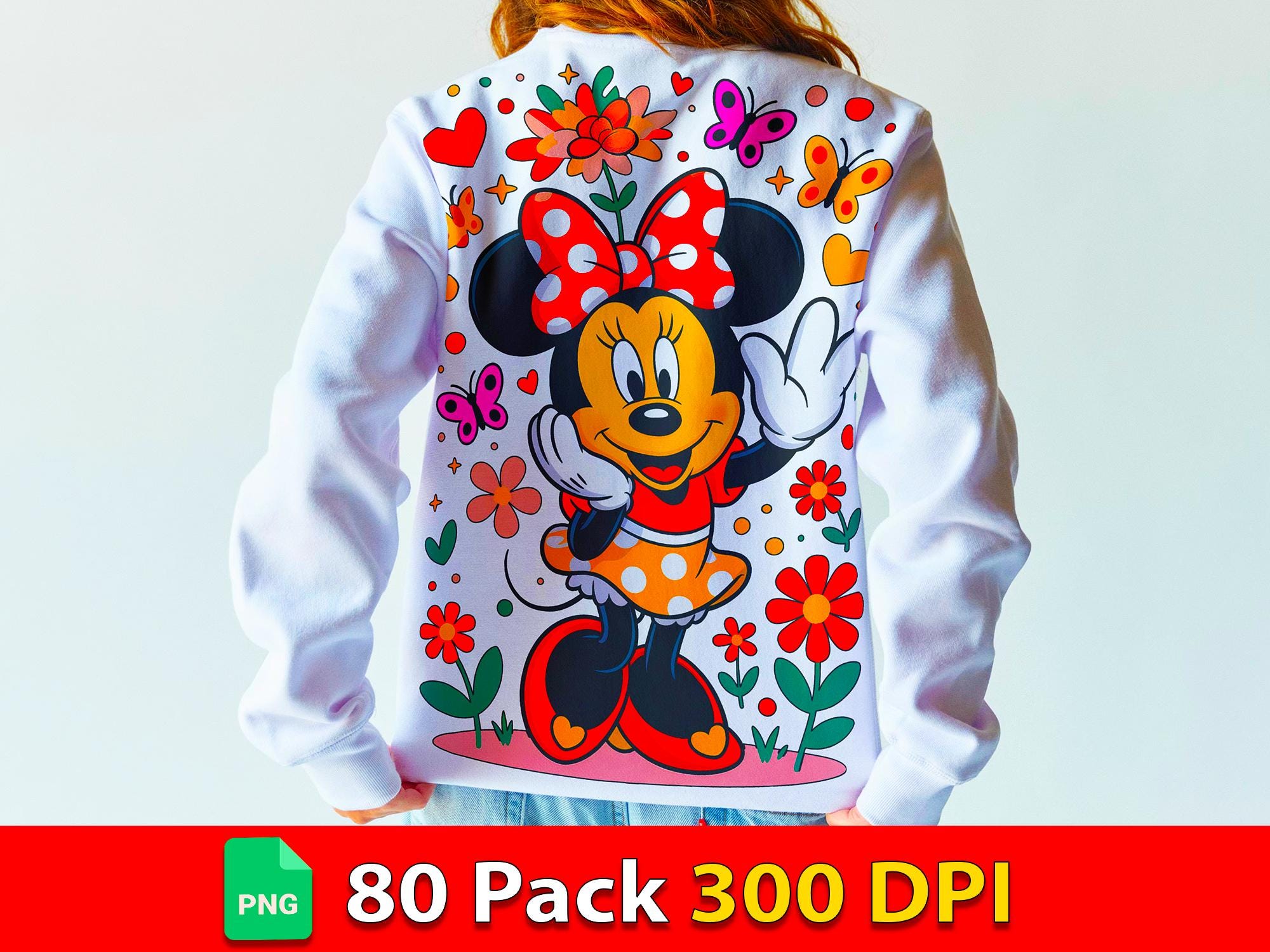 Minnie Maus Kapuzenpullover Für Mädchen - Kuscheliger Sweatshirt Für Kinder