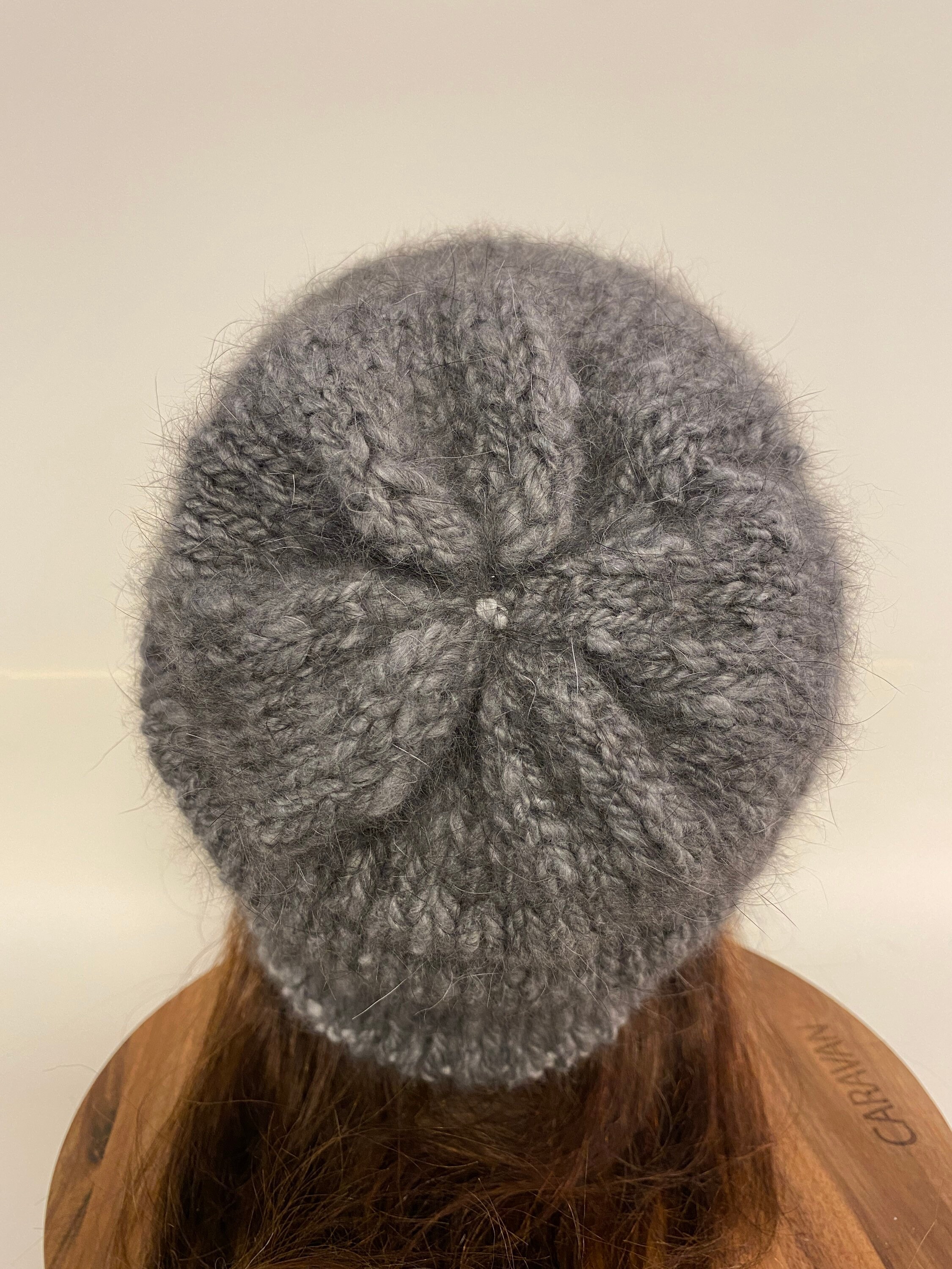 Soft Cashmere Feel Angora Blend Reversible Slouchy Knit Beanie Hat Slouchy Knit Beanies Winter Hats For Women Men Soft Warm  main image 3