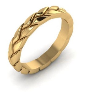 Unisex Pure 18k Gold Ring- Size 7