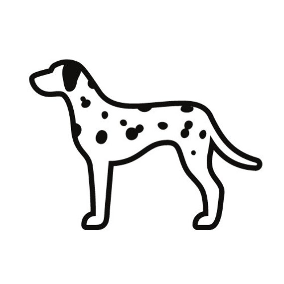 Dalmatian Dog Decal Indoor/Outdoor Decal Dalmatian Etsy