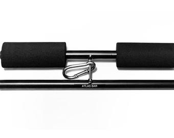 ATLAS BAR Ergonomic Multi-Grip Cable Attachment: Fitness Home Gym Equipment