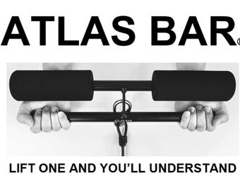 ATLAS BAR Multi-Grip Ergonomic Cable Attachment  Fitness Home Gym Equipment U.S. Price Includes Section 338 Tariffs