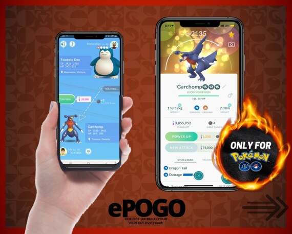 Pokemon Go Garchomp Trade Level 30 Pseudo Legendary Etsy