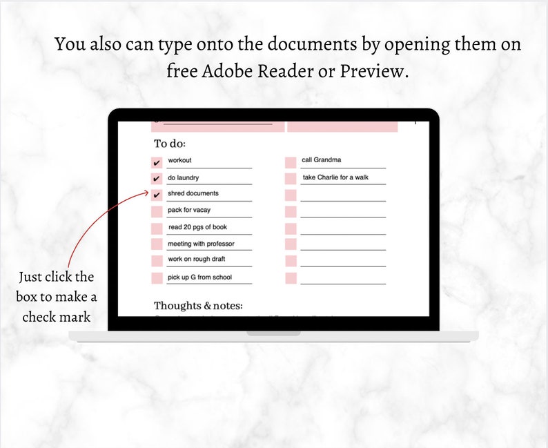 IPad Hourly Planner, Printable to Do List, Goal Planner, Student