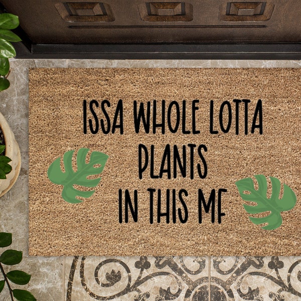 Plant Doormat Etsy