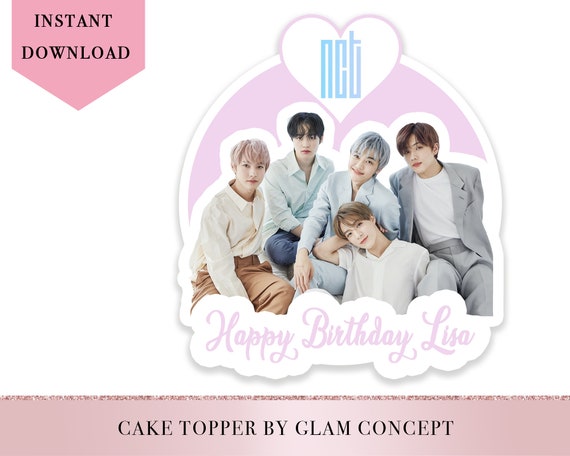 Instant Download Custom Name Nct Dream Boy Group Kpop Cake Etsy