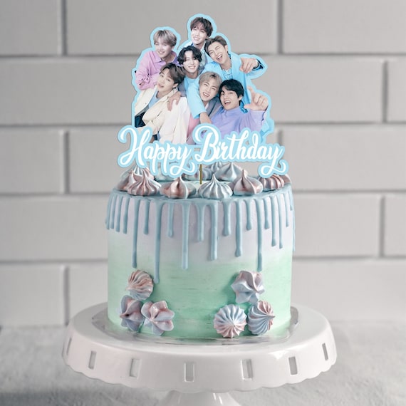 Printable PERSONALISED BTS Kpop Cake Topper Birthday Bts - Etsy