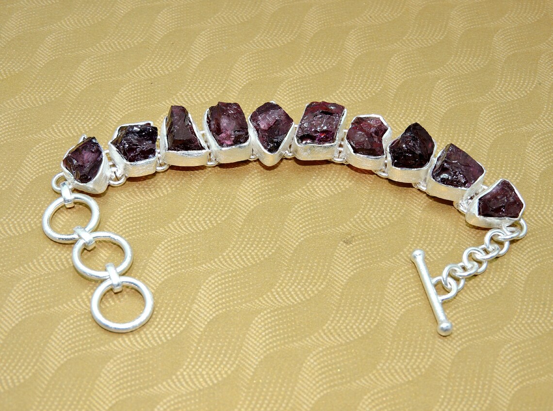 Rhodolite garnet bracelet Clearance