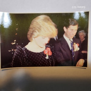 Postkarte von Charles und Diana
