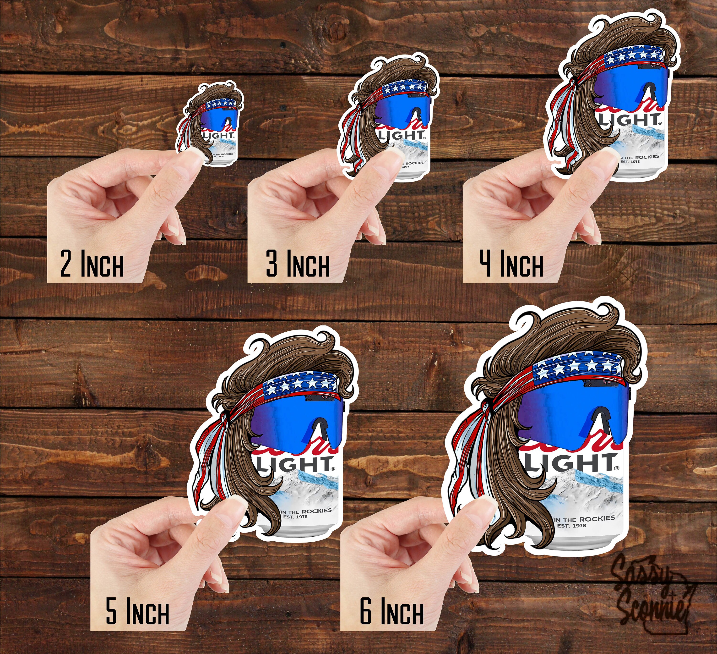 Coors Light Mullet Sticker Vinyl Decal Laptop Tablet Etsy