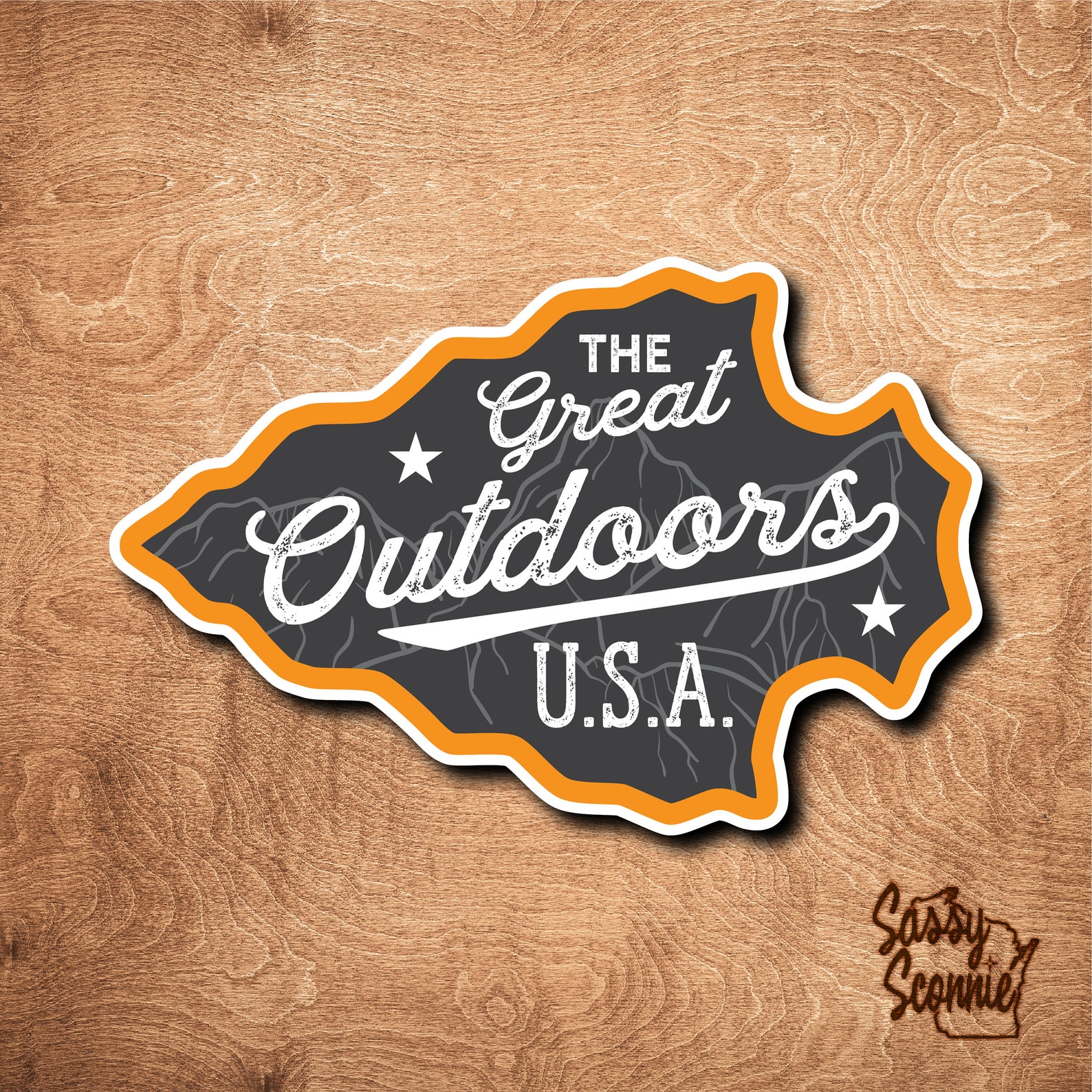 Great Outdoors Sticker Vinyl Decal Laptop Tablet Etsy