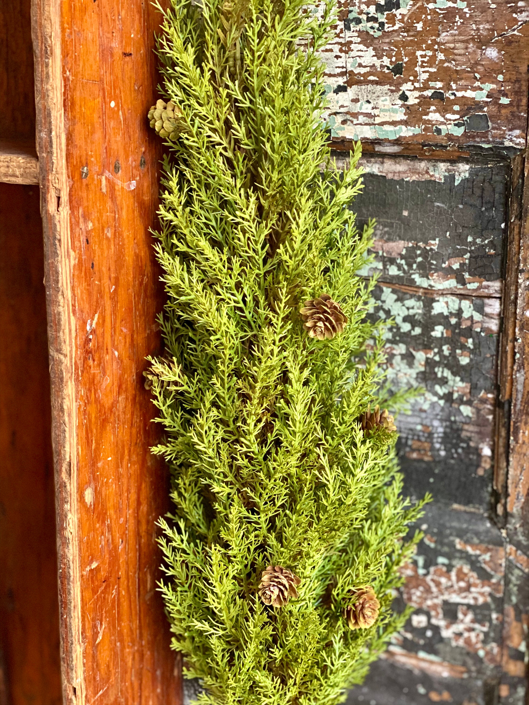 Artificial Cypress Pine Topiary Stem Realistic evergreen pine Etsy