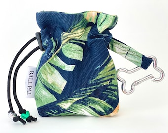Dog Ball Holder for Leash, Dog Ball Carrier, Poop Bag Holder, Tennis Ball Pouch, Chuckit Ball Holder, Dog Walking Accessory