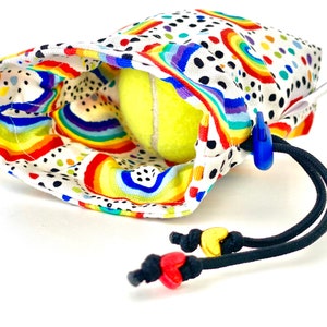 Dog Ball Carrier and Poop Bag Holder: Somewhere over the RainBall Ball Pal