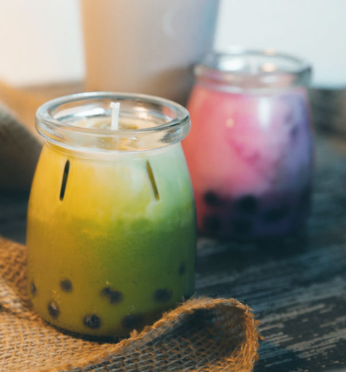 Boba Milk Tea Candle Etsy