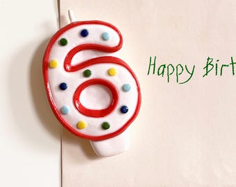 Birthday Candle Clay Magnet