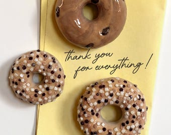 Bagel Clay Magnet