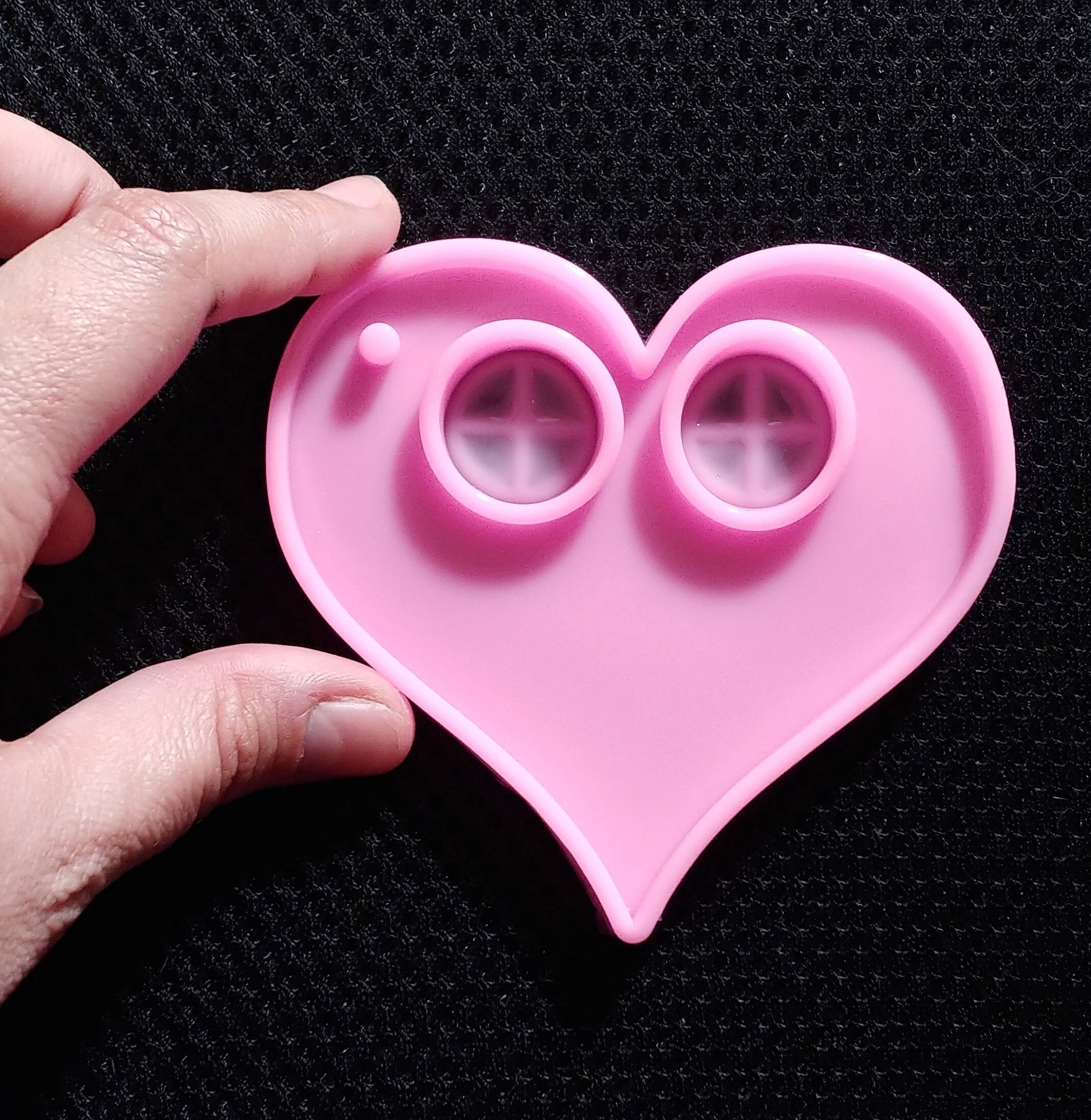 DEFENSE HEART KEYCHAIN Mold Shiny Silicone / Resin Crafts / Etsy