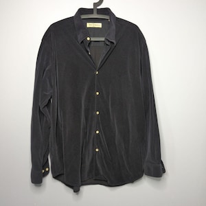 Camisa Tommy Bahama para hombre, talla XL, de mezcla de seda y algodón — Estilo años 2000 / Camisa de lujo para resort