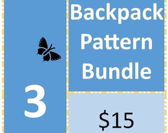 CROCHET PATTERN BUNDLE - Backpack Bundle 3 for 2
