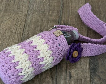 CROCHET PATTERN - Feather Water Bottle Holder