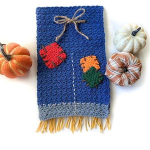 CROCHET PATTERN - Scarecrow Dish Towel - Hanging