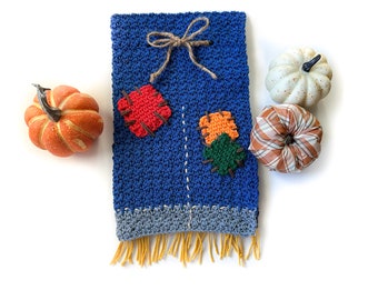 MOTIF AU CROCHET - Torchon épouvantail - Suspension