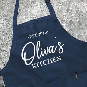 Personalized Apron, Name Apron, Custom Name Apron, Personalize Apron, Chef Apron, Mom Apron, Baking Apron, Baking Gift, Chef Gift