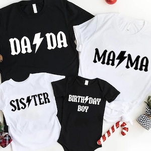 Rock n Roll Birthday Family Shirts, Personalized Rocking Birthday Shirt, Rockstar 1st Birthday, Around the World Tour Birthday