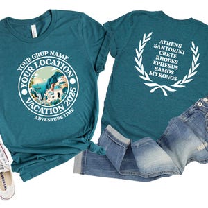Custom Greece Vacation Shirt: Family Trip Matching Tees