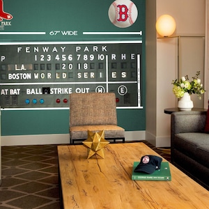 Fenway Park Scoreboard 30&quot; x 67&quot; Removable World Series 2018 board