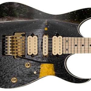 Guitar Skin Top Rated 5-Star Axe Wrap Re-skin Body Bass Reface Electric Music Custom Cover DIY Trans Canada Highway 711