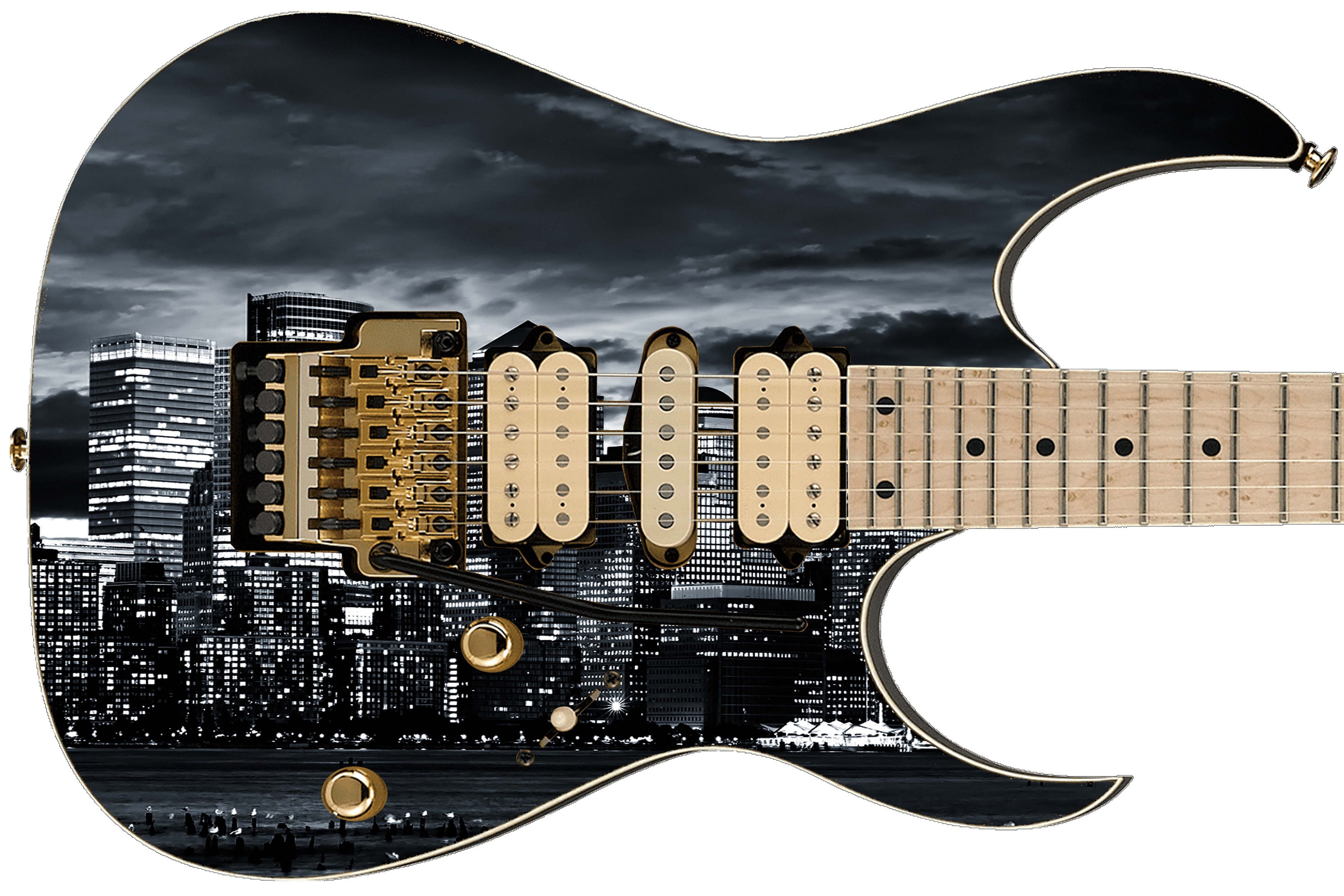 Guitar Skin Axe Wrap Reskin Righty Electric for Those Crazy Etsy UK