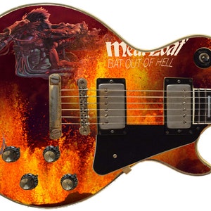Guitar Skin Axe Wrap Re-skin Bass Body Electric Reface DIY Bats from Hell 769