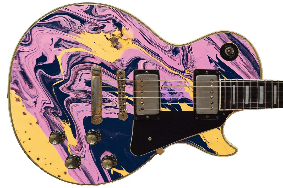 Pellicola Adesiva Per Chitarra &ndash; Axe Wrap Re-skin Frenchy 486 &ndash; Blu Elettrico Profondo