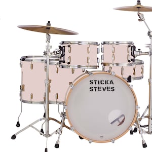 Drum Wrap Percussion Shell Cover Bass Kick Snare Tom DIY Pale Tokyo Rose 2120