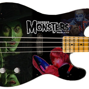 Guitar Skin Axe Wrap Re-skin Bass Reface DIY Monsters of OZ 1339