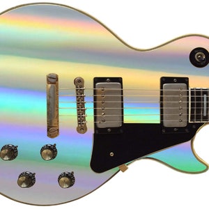 Guitar Skin Axe Wrap Re-skin Electric Body Bass Reface Custom Music Instrument Cover Art DIY Holographic 1 - 1186