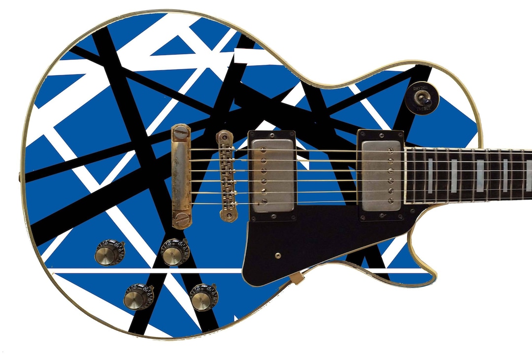 Guitar Skin Axe Wrap Reskin DIY Abstract Stripes Iconic Rock Etsy