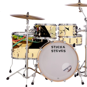 Drum Wrap Percussion Shell Cover Bass Kick Snare Tom DIY Prism Trip 412