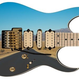 Guitar Skin Top Rated 5-Star Axe Wrap Re-skin Body Bass Reface Electric Music Custom Cover DIY Desert Run Highway 314