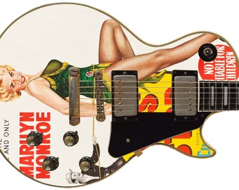 Guitar Skin Axe Wrap Re-skin Diy Righty Electric Marilyn Monroe Bus Stop 200