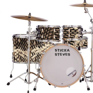 Drum Wrap Percussion Shell Cover Bass Kick Snare Tom DIY Boa Constrictor 668