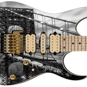 Guitar Skin Axe Wrap Re-skin Righty Electric Bridge of Broken Dreams 029