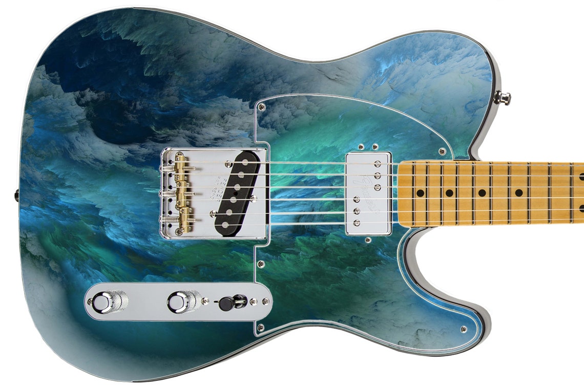 Guitar Skin Axe Wrap Electric Guitar Skin Clouds Rolling in Etsy UK