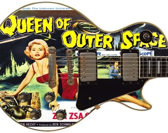 Queen of Outer Space Guitar Skin: DIY Vinyl Wrap Decal